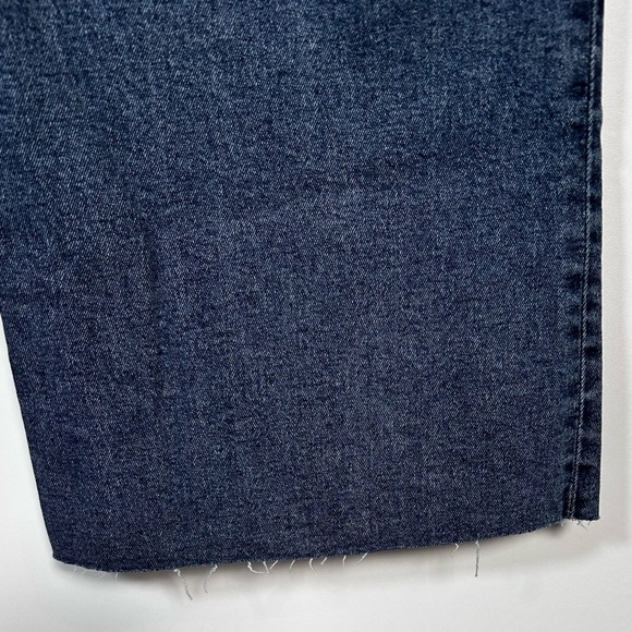 Etica Anthropologie Anya High Rise Modern Flare Cropped Jean Raw Hem Sz 29 NWT - Picture 7 of 8